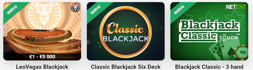 Blackjack LeoVegas