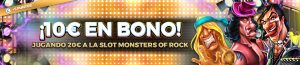 Bono 10€ jugando a Monsters Of Rock con Paston