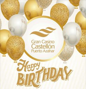 Cartel 10 cumpleaños Casino Castellón