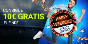 Gana 10€ con Happy Weekend de Luckia