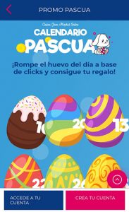 Promoción Calendario de Pascua Casino Gran Madrid online